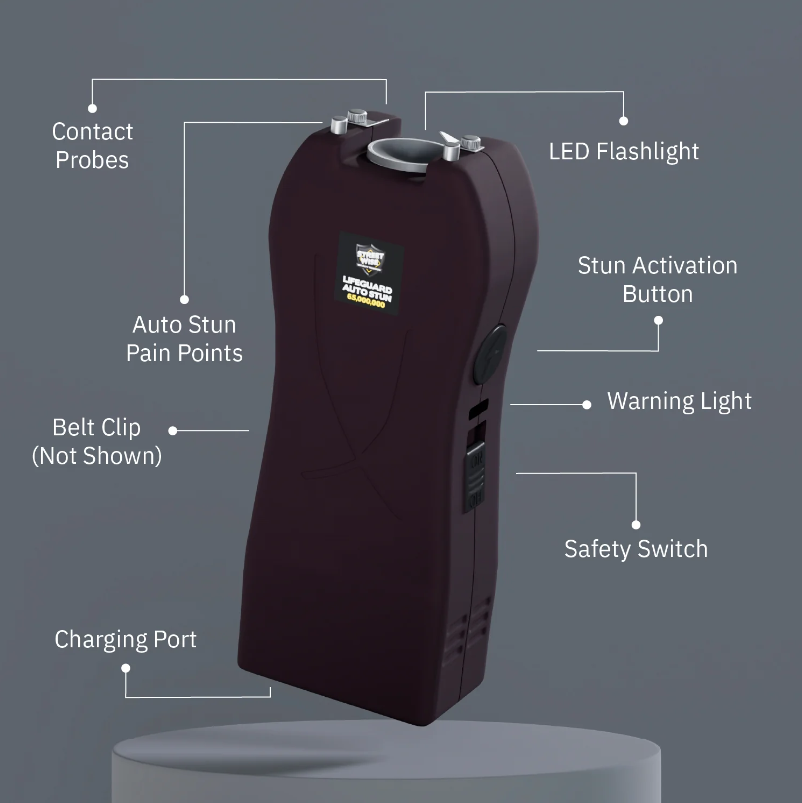 Streetwise Lifeguard 65,000,000 Stun Gun with Auto Stun Technology