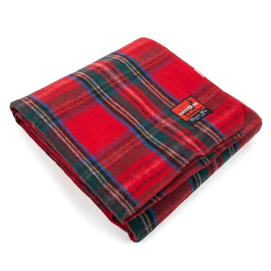 Classic Plaid Wool Blanket