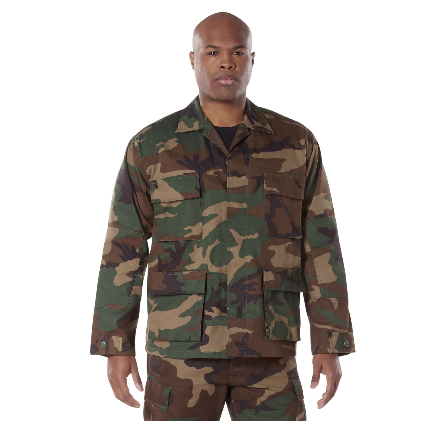 Rothco Twill Woodland BDU Shirt