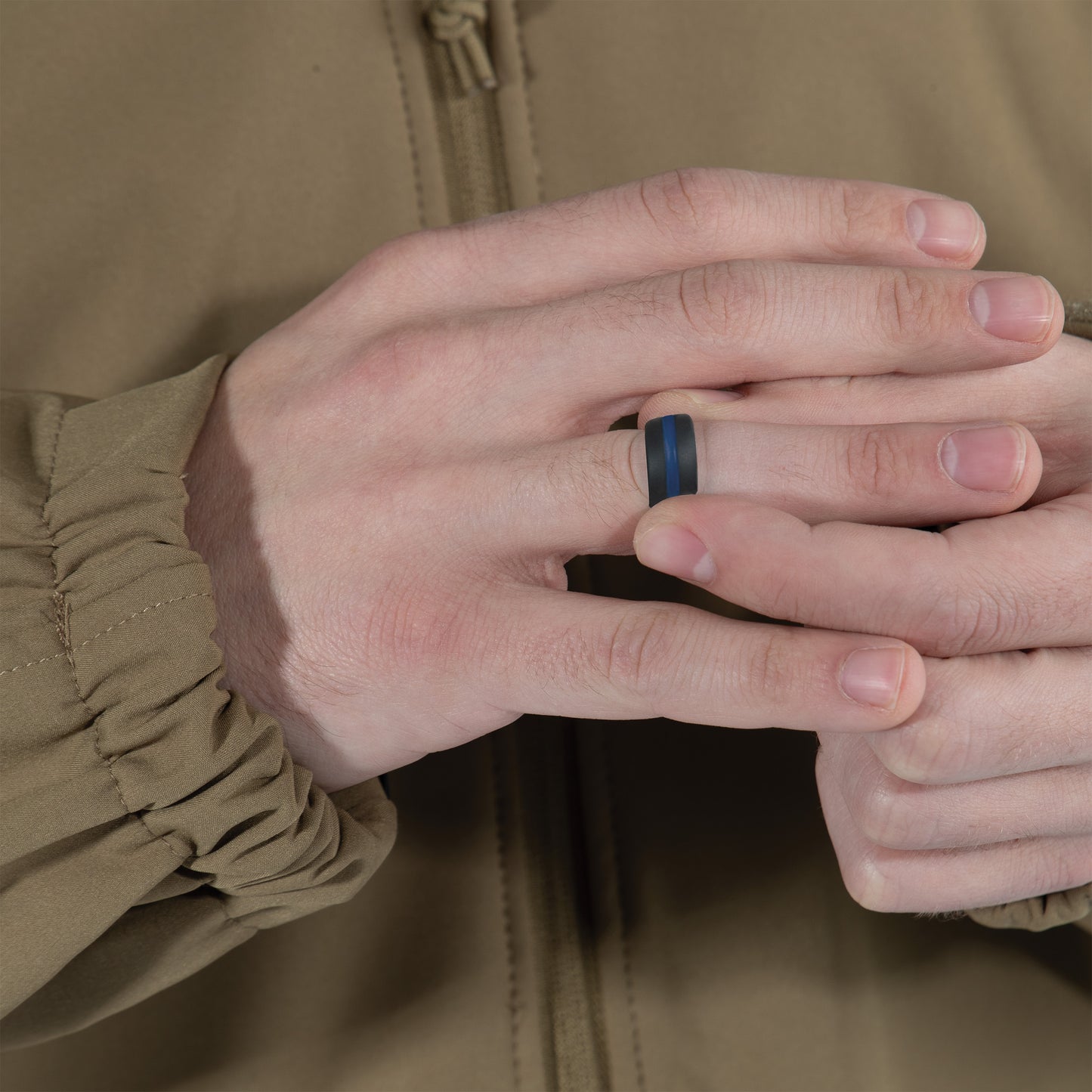 Rothco Thin Blue Line Silicone Ring