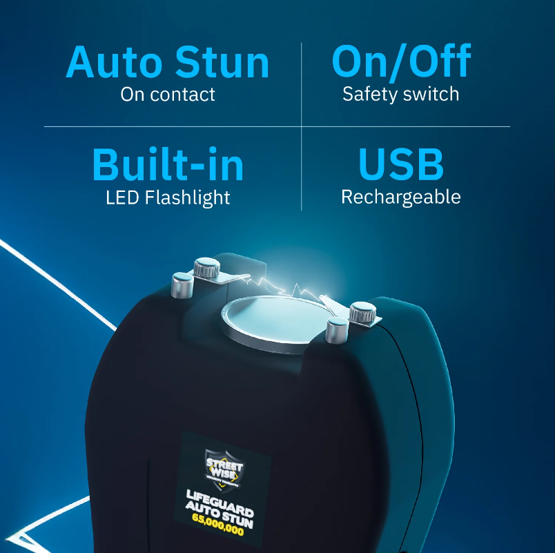 Streetwise Lifeguard 65,000,000 Stun Gun with Auto Stun Technology