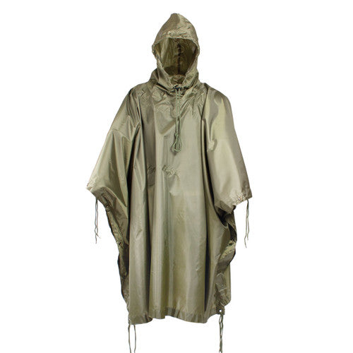 GI Style Ripstop Nylon Poncho