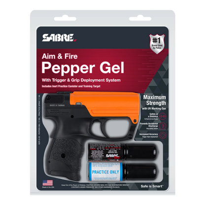 SABRE RED Aim & Fire Pepper Gel Launcher