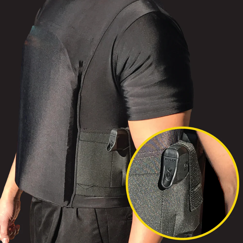 Safe-T-Shirt Ballistic Plate Carrier with Dual Holsters (2XL Only)